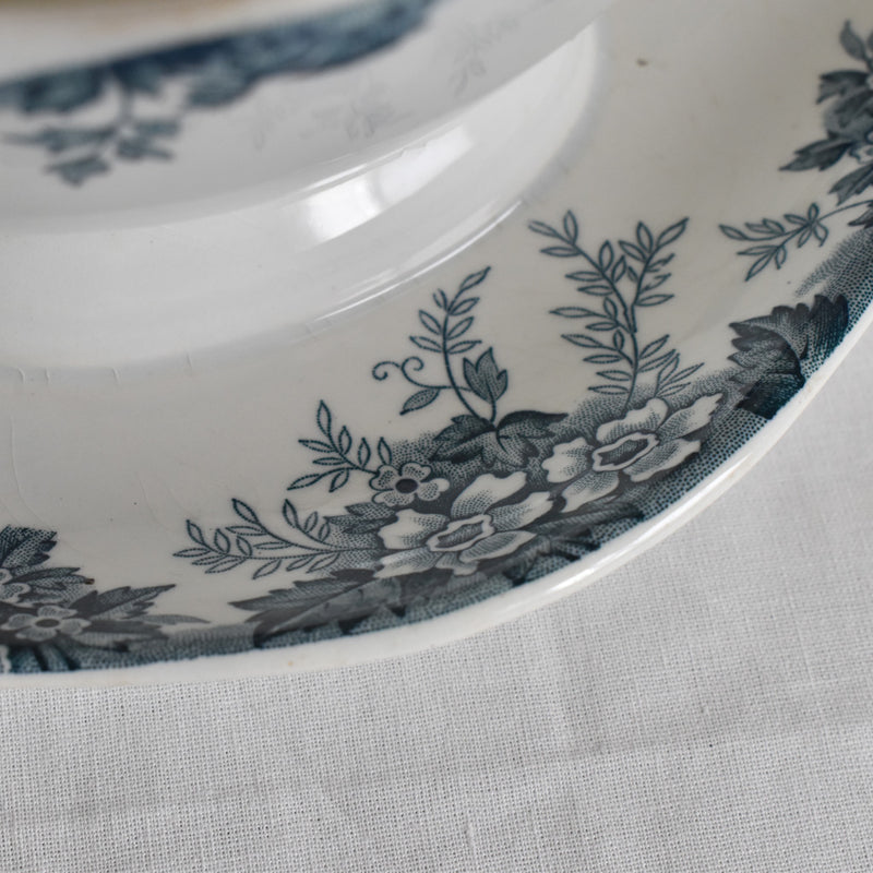 Antique Sauce Boat, Saint Amand and Hamage, Marie-Louise