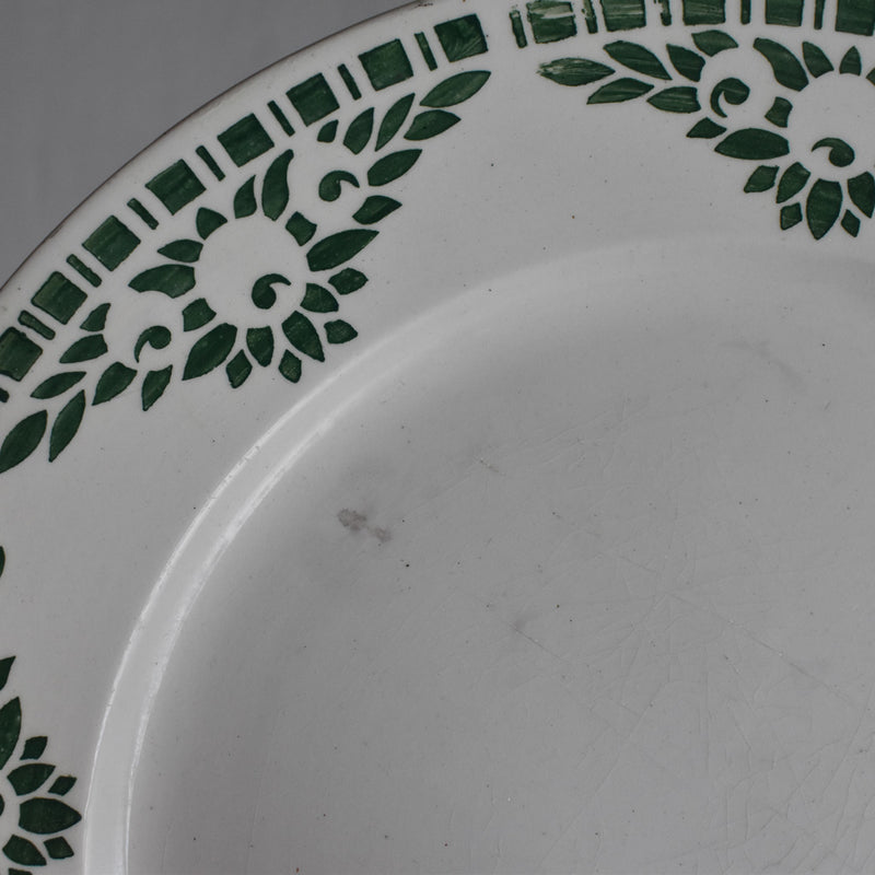 Vintage Dessert Plate Digoin & Sarreguemines Mandarin
