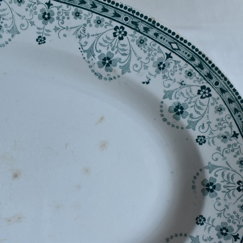 Antique Oval Platter, Saint Amand & Hamage, Marceau
