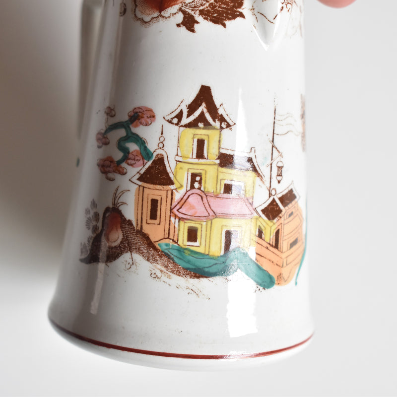 Antique Sarreguemines Creamer Kyoto