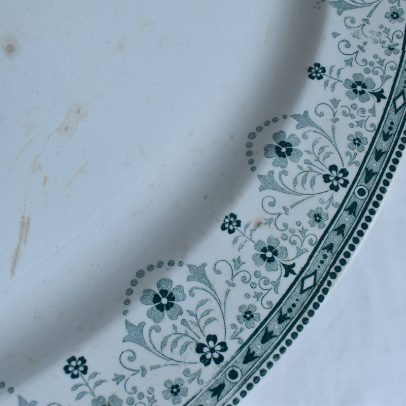 Antique Oval Platter, Saint Amand & Hamage, Marceau