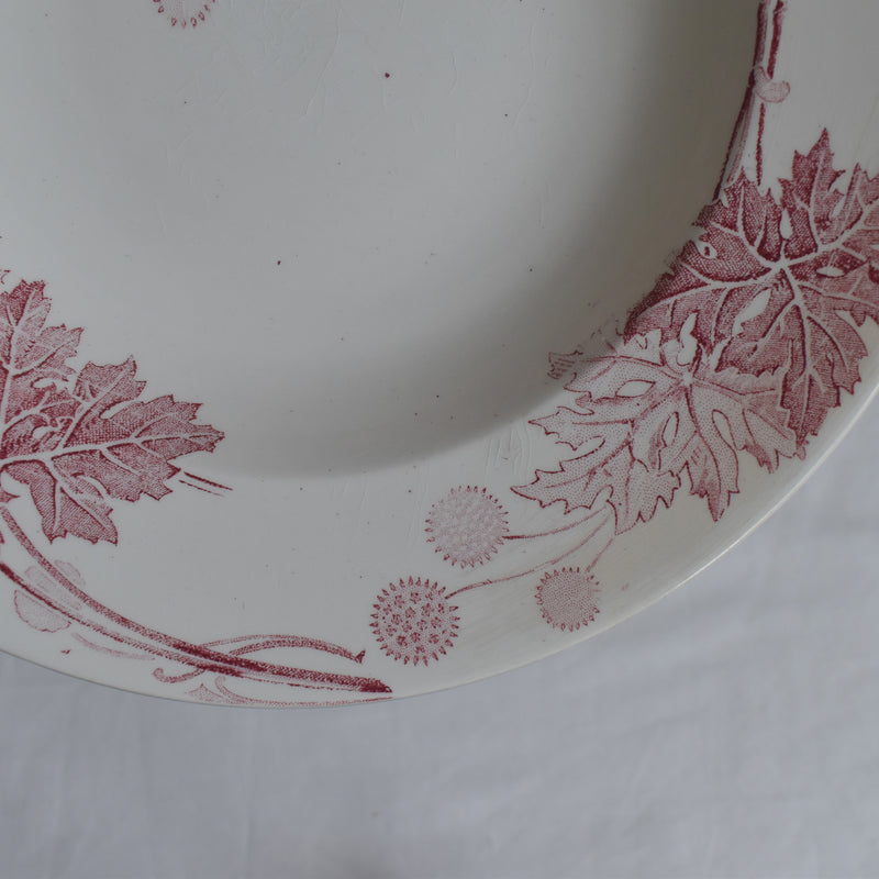 Antique Deep Dish K&G Luneville Platane C