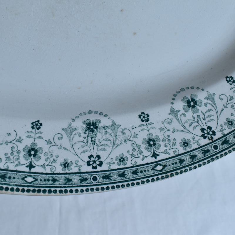 Antique Oval Platter, Saint Amand & Hamage, Marceau