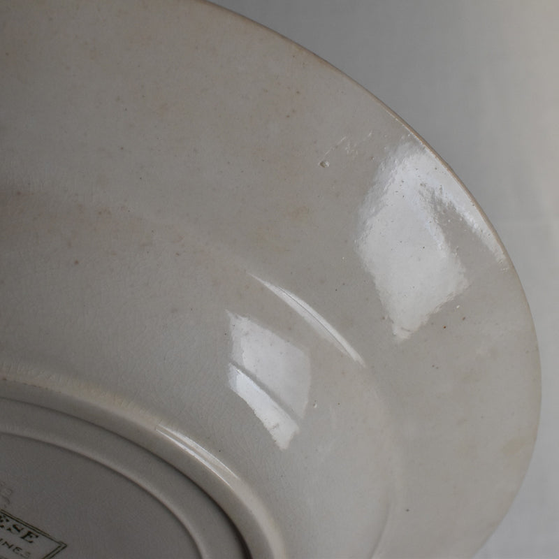 Antique Deep Plate U&C Sarreguemines Thérèse