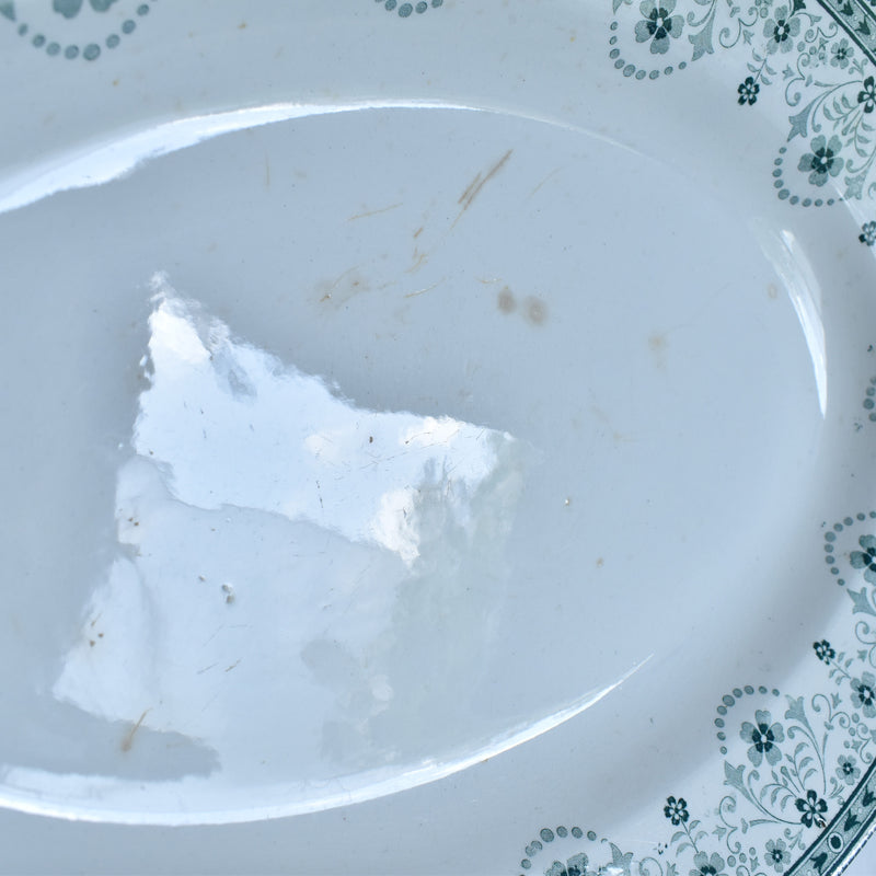 Antique Oval Platter, Saint Amand & Hamage, Marceau