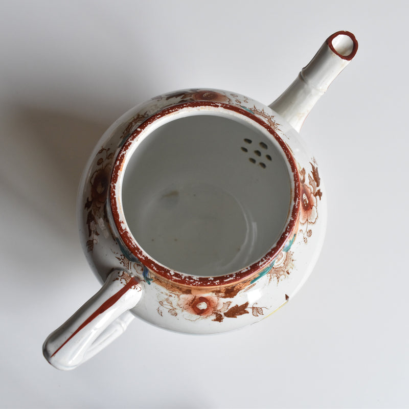 Antique Teapot Sarreguemines Kyoto