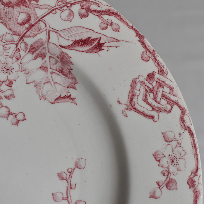 Antique Dessert Plate Luneville Fontainebleau A