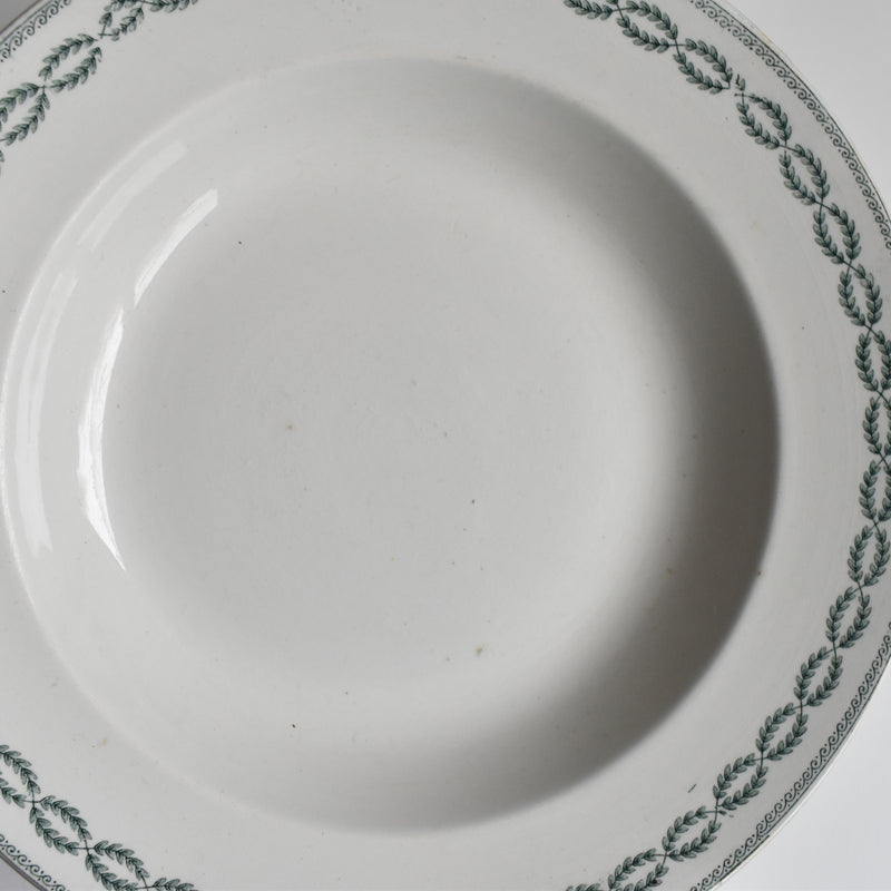 Antique Deep Plate, U&C Sarreguemines Nobilis