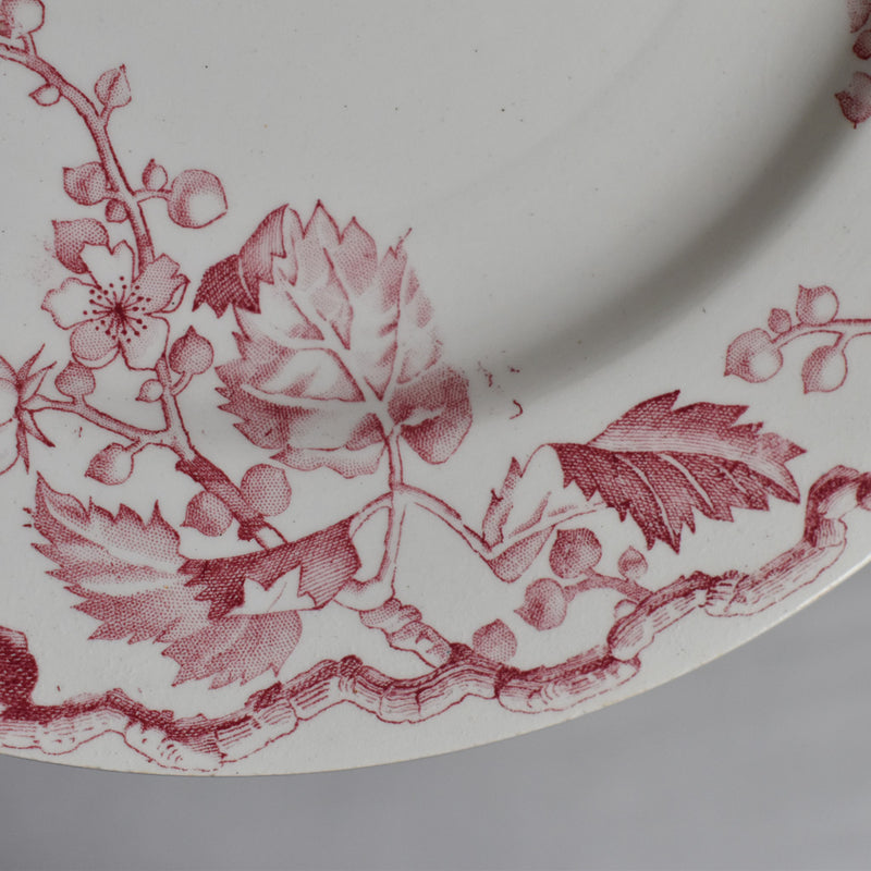 Antique Dessert Plate Luneville Fontainebleau A