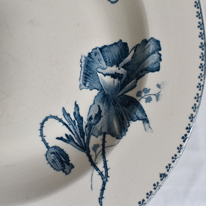 Antique Deep Dish U&C Sarreguemines Feria B