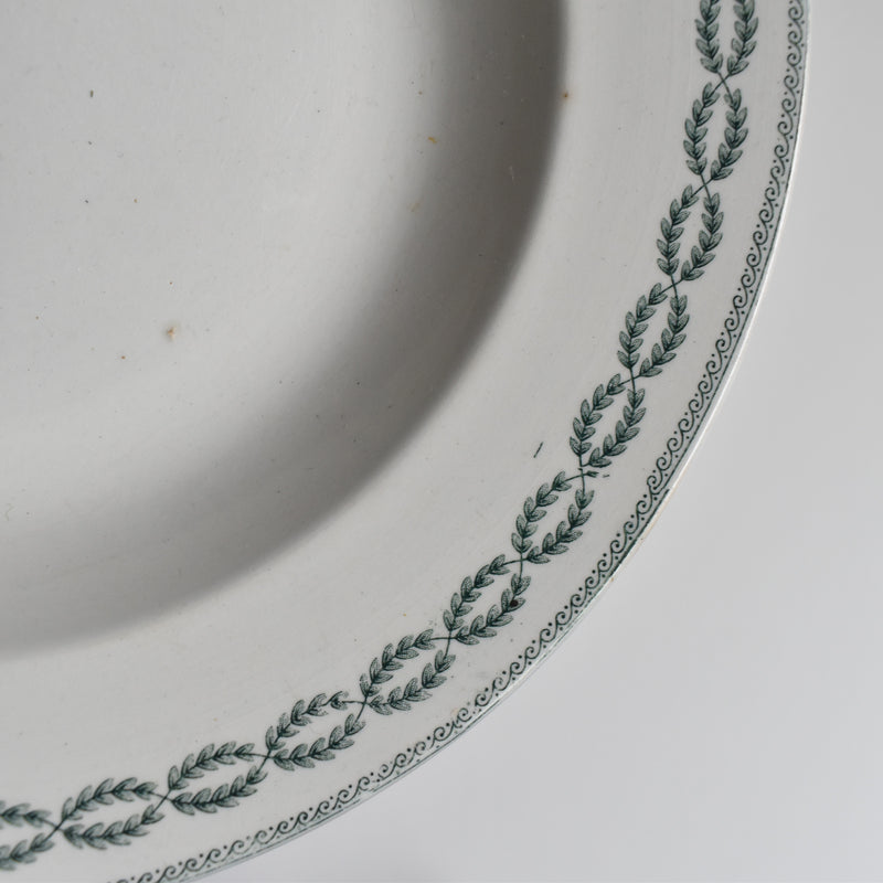 Antique Deep Plate, U&C Sarreguemines Nobilis