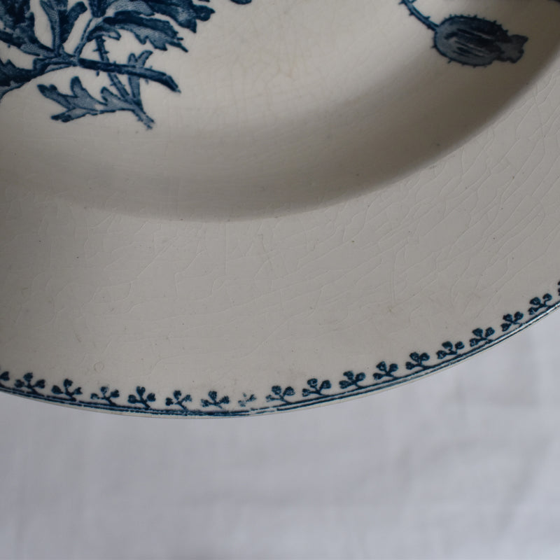 Antique Deep Dish U&C Sarreguemines Feria B