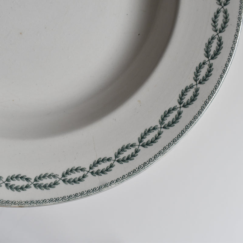 Antique Deep Plate, U&C Sarreguemines Nobilis