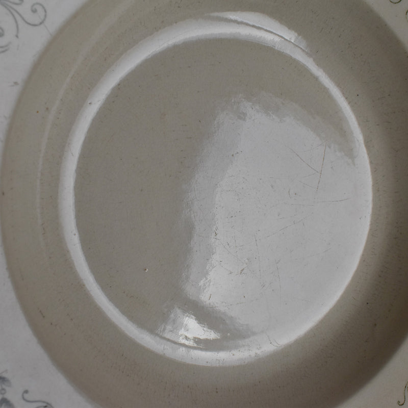 Antique Deep Plate U&C Sarreguemines Thérèse