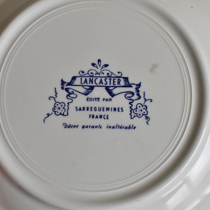 Vintage dessert plate, Sarreguemines, Lancaster