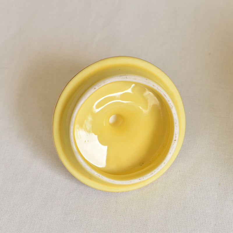 ア.ドラサンヴァル　A.Dressinval  シュガーポット　イェロー