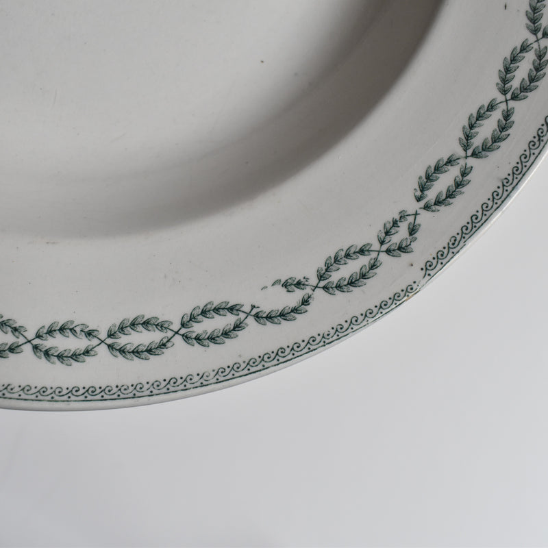 Antique Deep Plate, U&C Sarreguemines Nobilis