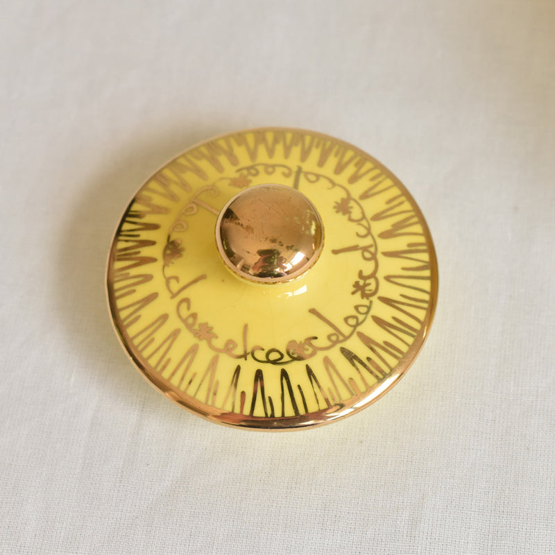 ア.ドラサンヴァル　A.Dressinval  シュガーポット　イェロー