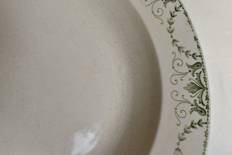 Antique Deep Plate U&C Sarreguemines Thérèse
