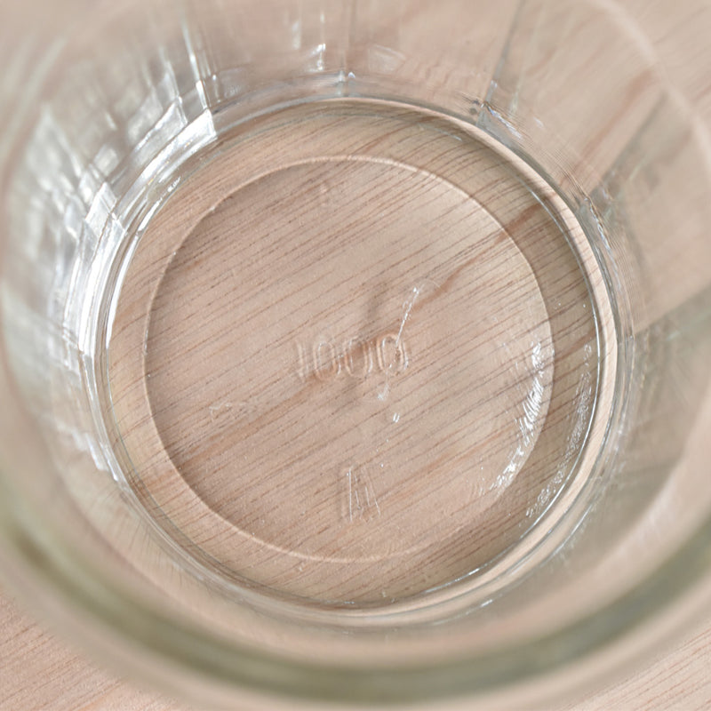 ガラス　ヴィンテージ　ジャムポット　1000