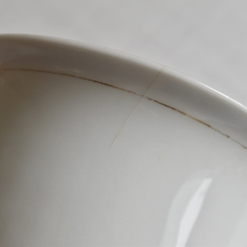 Vintage Large Chocolate Cup & Saucer, Porcelain