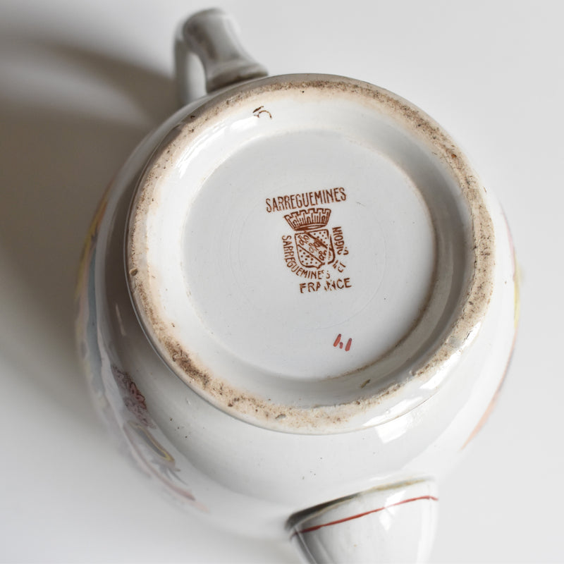 Antique Teapot Sarreguemines Kyoto