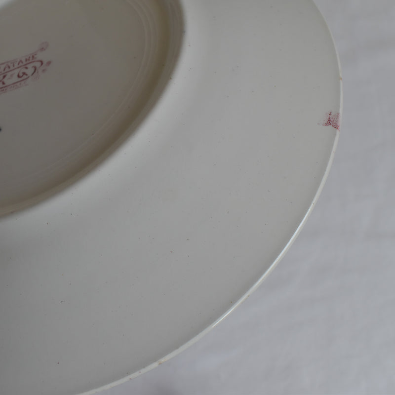 Antique Plate K&G Luneville Platane A