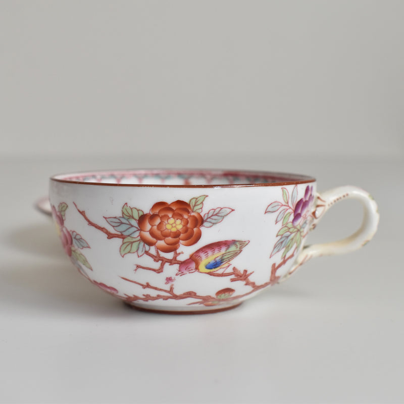 Antique Cup & Saucer Sarreguemines Minton 252 B