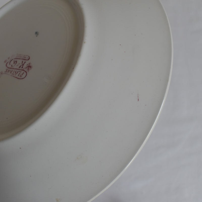 Antique Plate K&G Luneville Platane A