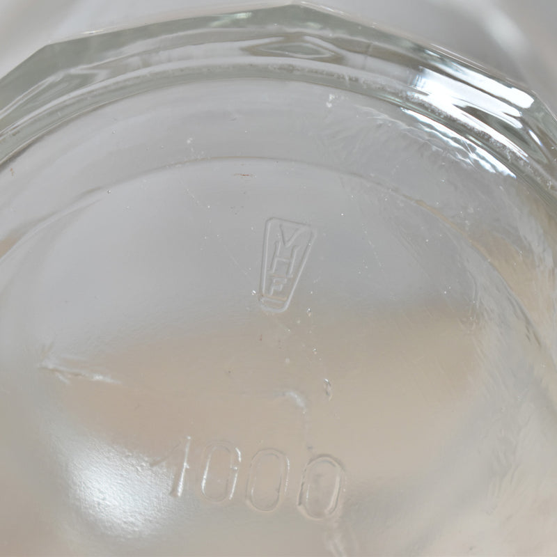 ガラス　ヴィンテージ　ジャムポット　1000