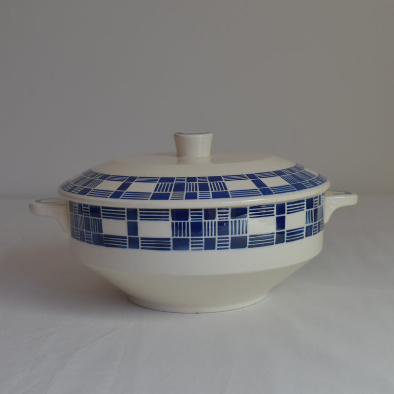 Antique soup tureen Badonviller Aurore