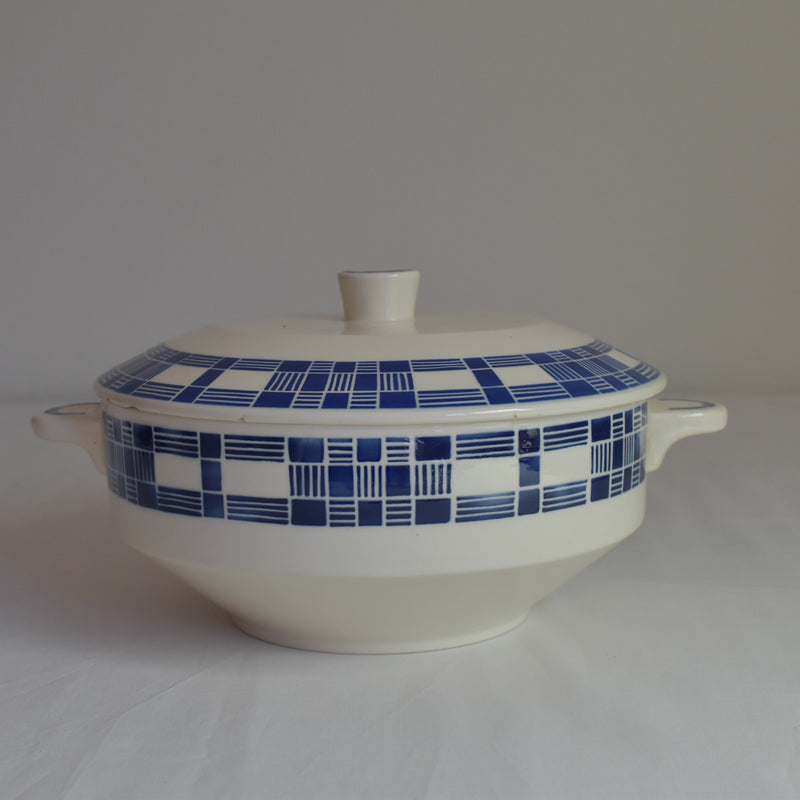 Antique soup tureen Badonviller Aurore