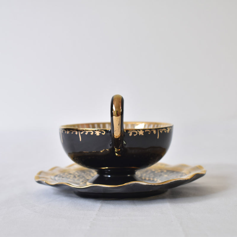 ア.ドラサンヴァル A.Dressinval コーヒーカップ＆ソーサー ブラック