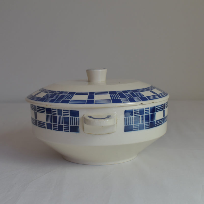 Antique soup tureen Badonviller Aurore