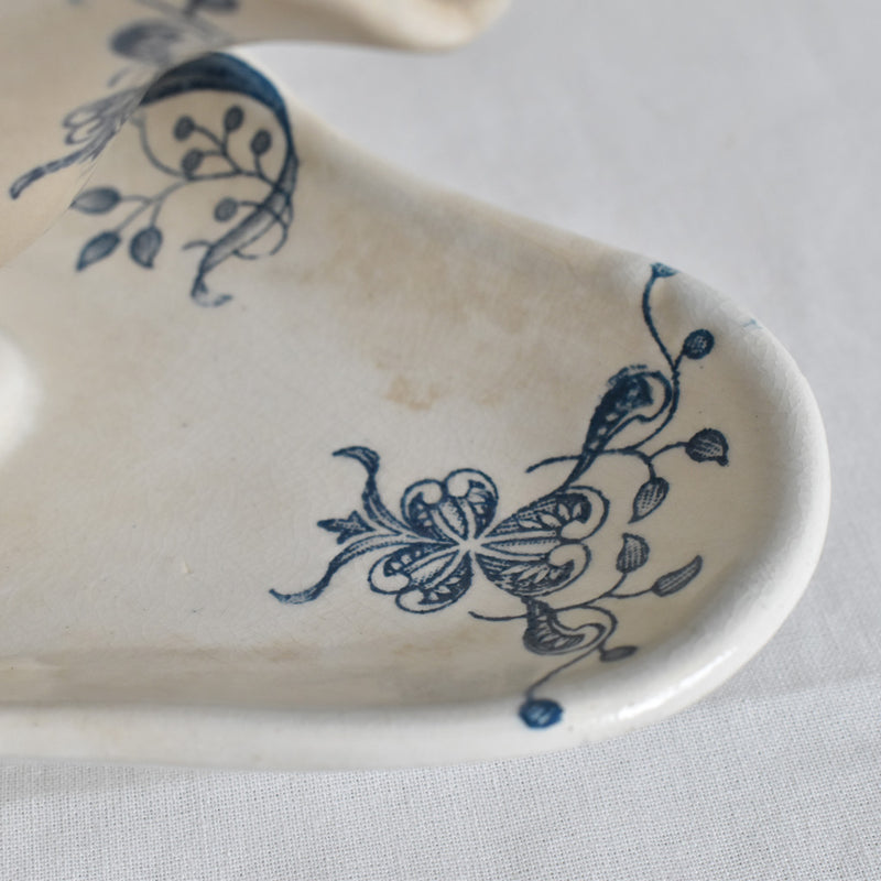 Antique Sauce Boat FL (Faience de Lyon) Joconde