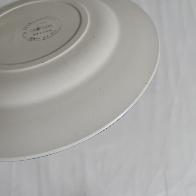 Antique Dessert Plate, Sarreguemines, Campagne H