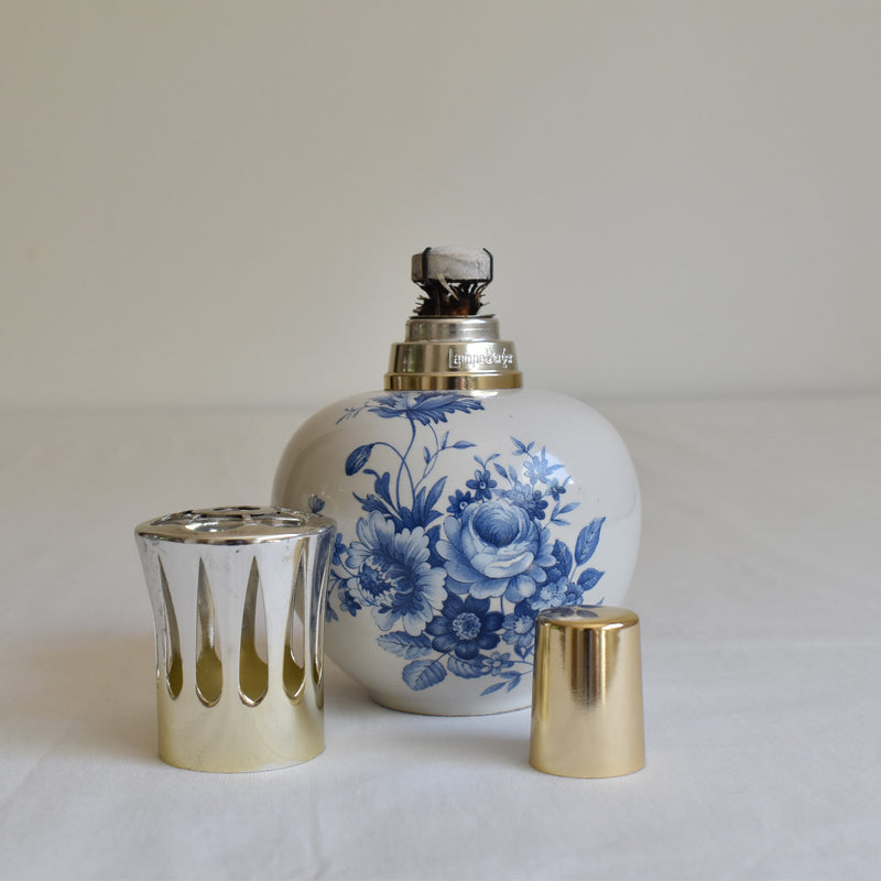 Vintage Lampe Berger Fleur Bleu