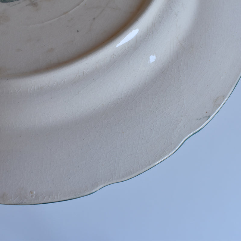 Antique plate, Longchamp, Petite roses C