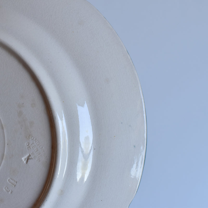 Antique plate, Longchamp, Petite roses C