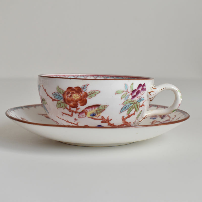 Antique Cup & Saucer Sarreguemines Minton 252 C