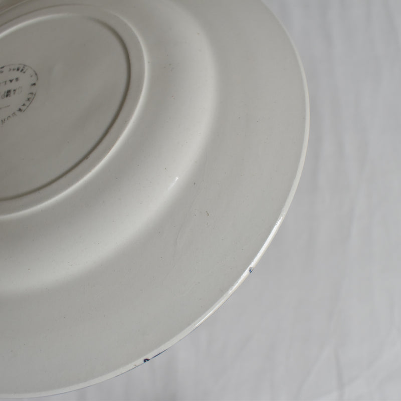 Antique Dessert Plate, Sarreguemines, Campagne H