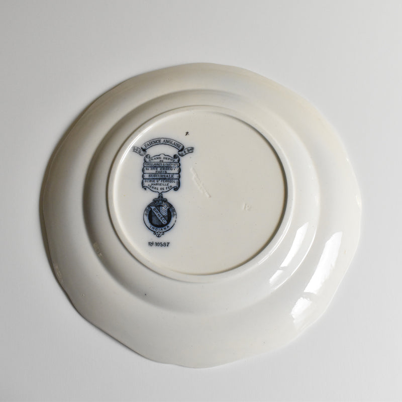 Antique Plate BWM&Co (E.Bourgeois) Indiana A
