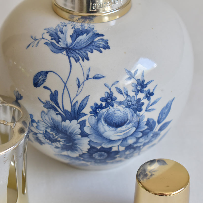 Vintage Lampe Berger Fleur Bleu