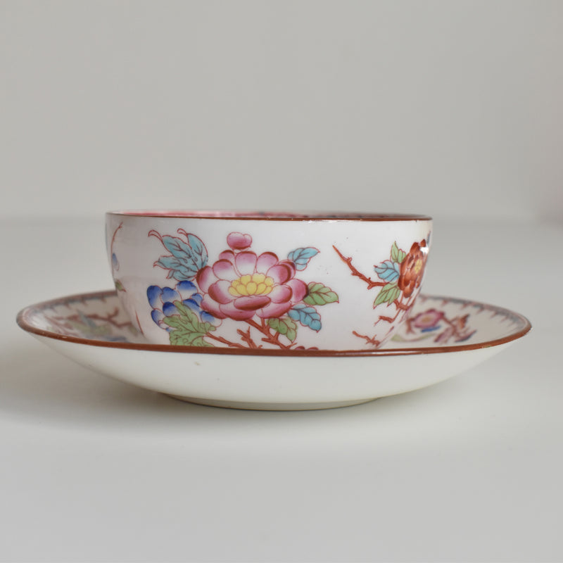 Antique Cup & Saucer Sarreguemines Minton 252 C