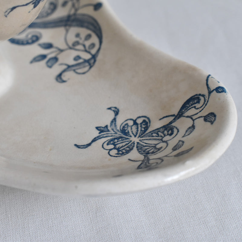 Antique Sauce Boat FL (Faience de Lyon) Joconde