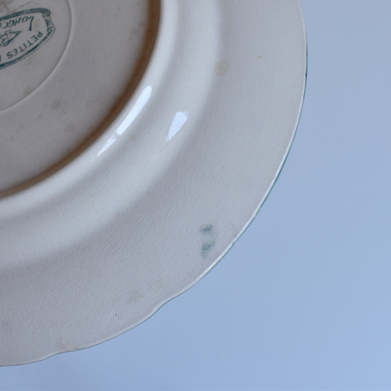 Antique plate, Longchamp, Petite roses C