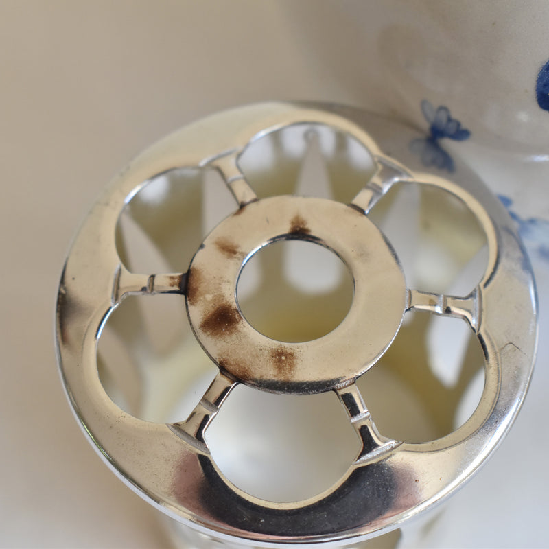 Vintage Lampe Berger Fleur Bleu