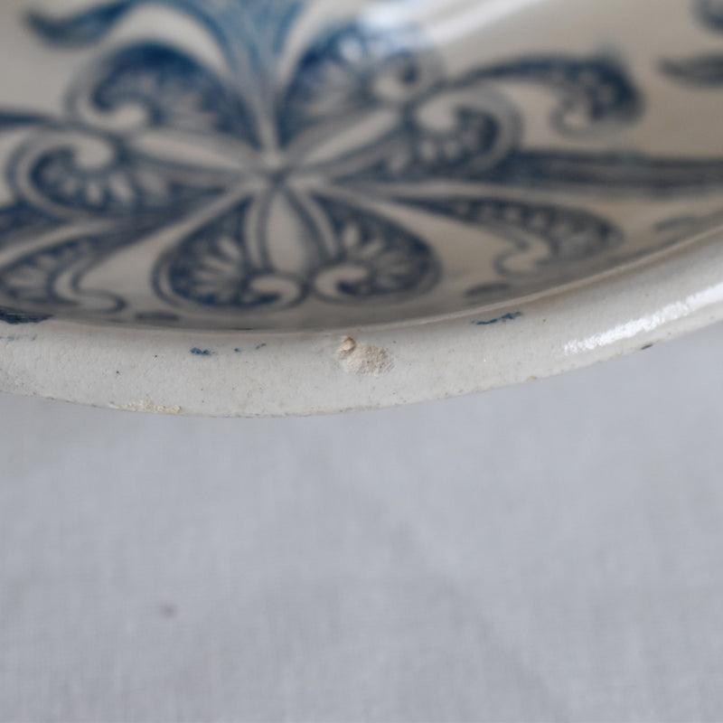 Antique Sauce Boat FL (Faience de Lyon) Joconde