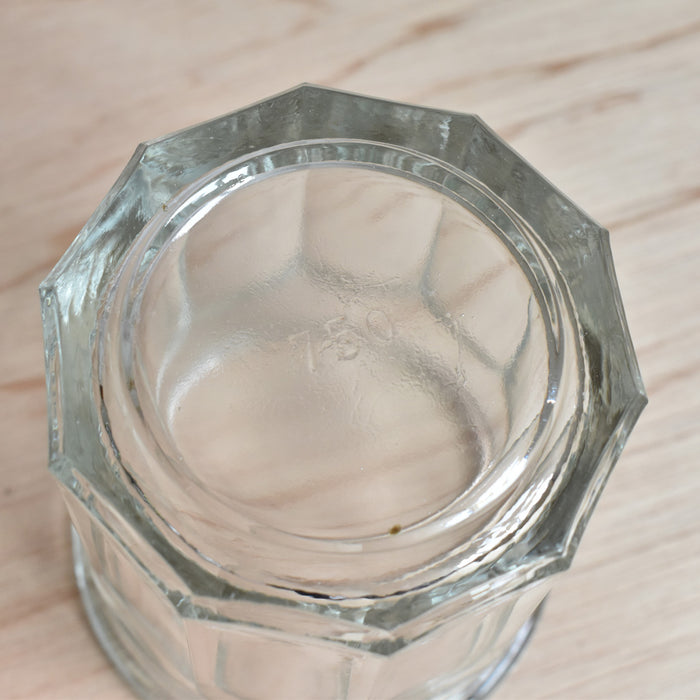 ガラス　ヴィンテージ　ジャムポット　750mL