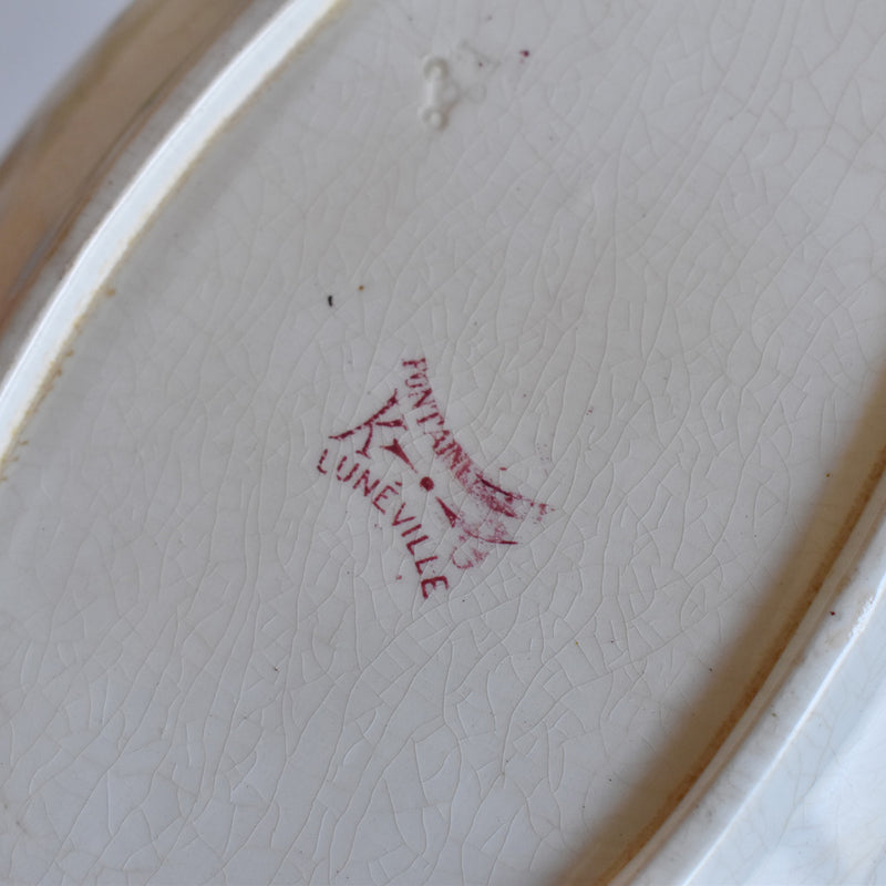 Antique Luneville Fontainebleau Bowl